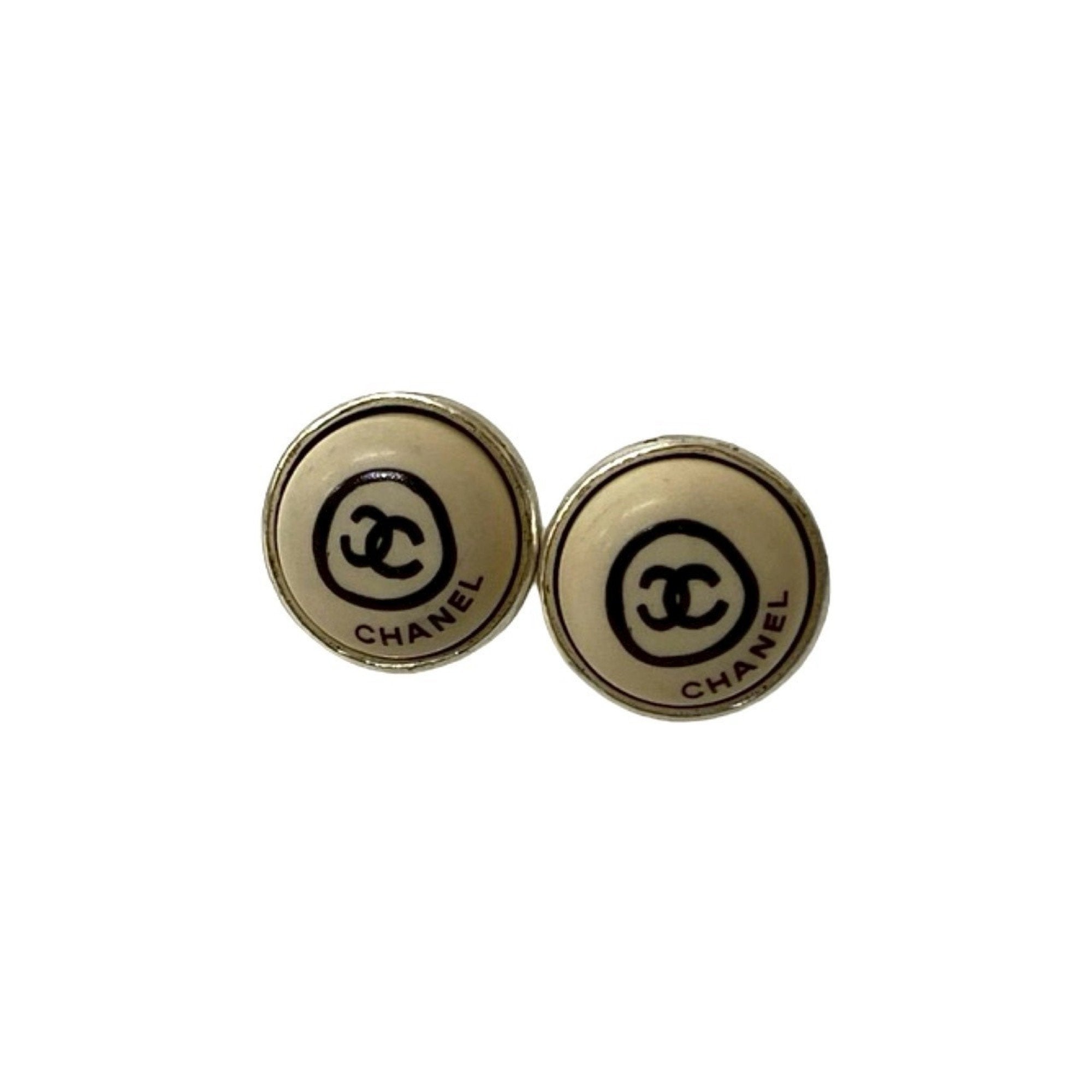 CC Logo Earrings Sterling Silver Silver-Tone Metal