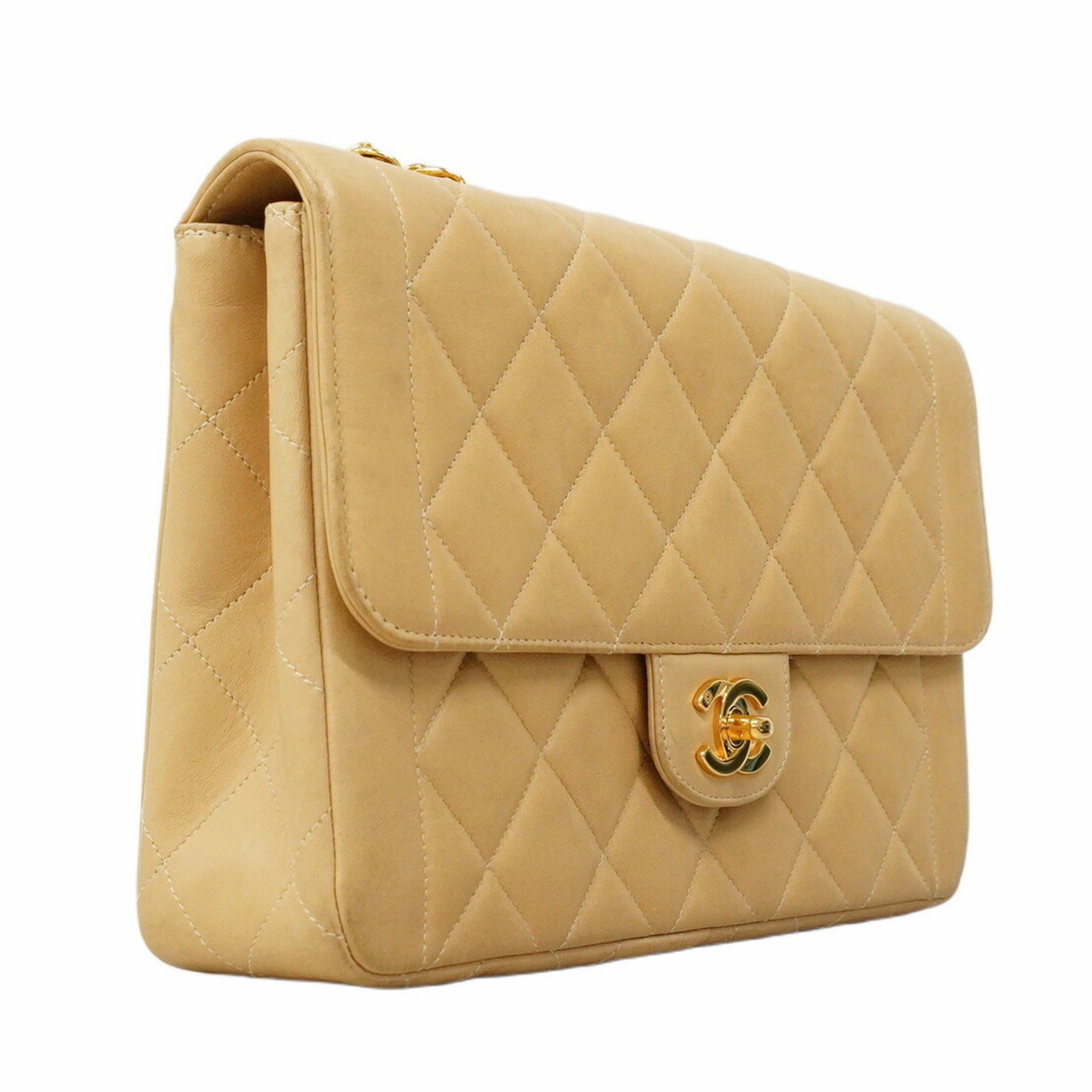 Vintage CC Chain Flap Bag Quilted Lambskin Medium