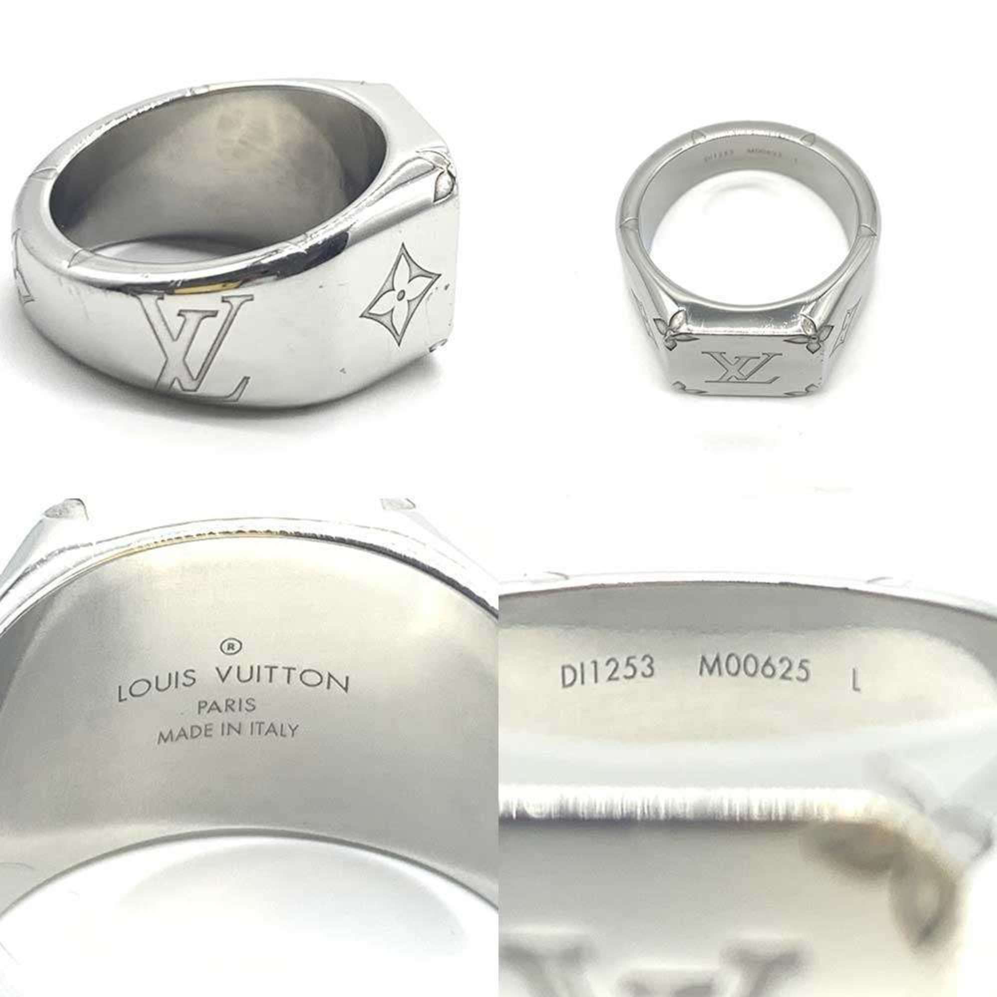 Signet Ring Metal Silver Large