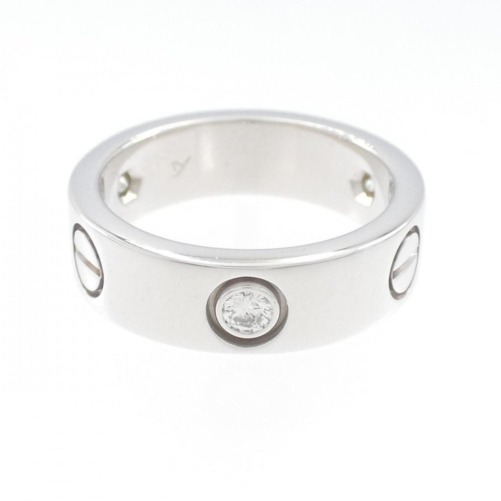 Love Ring 18K White Gold with Diamond