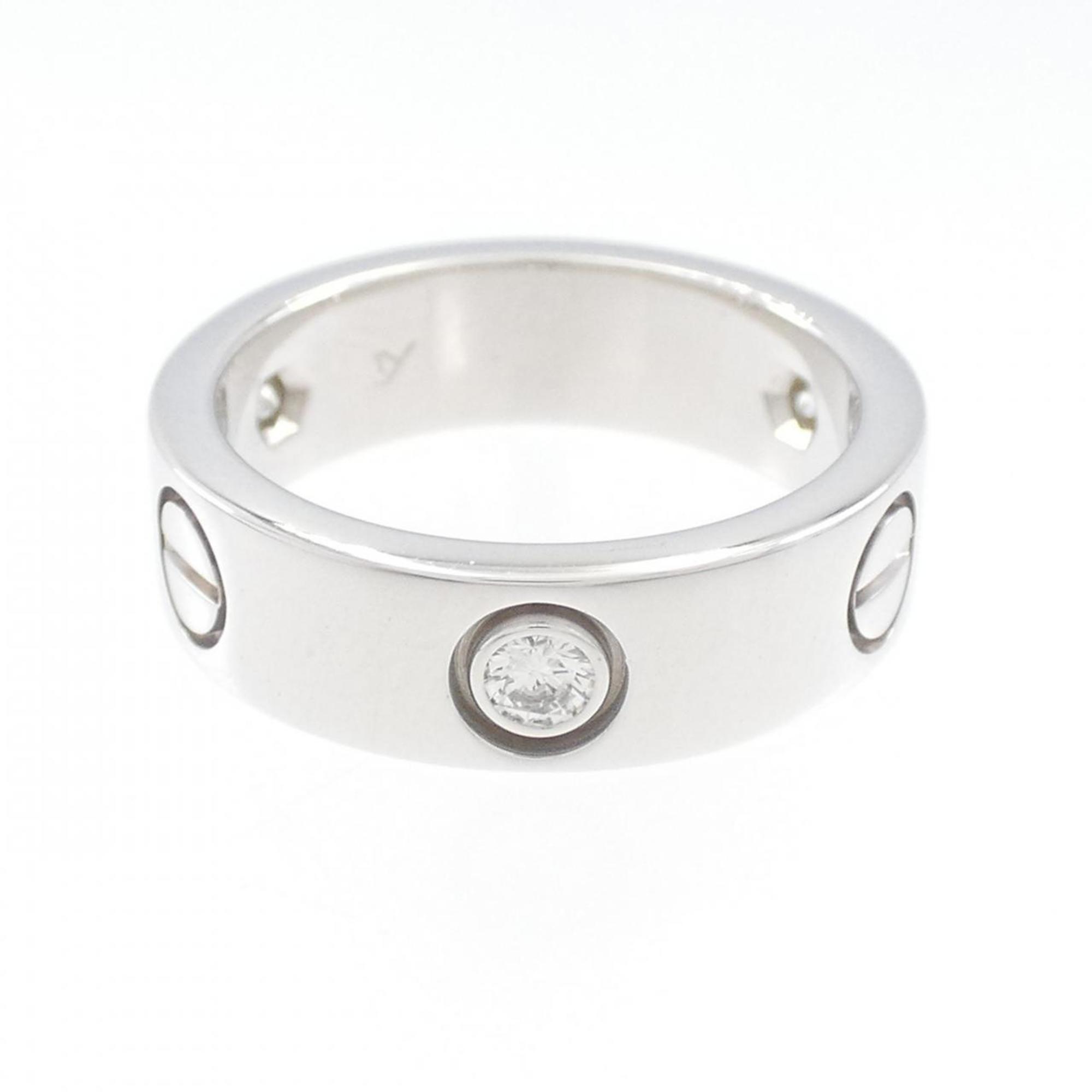 Love Ring 18K White Gold with Diamond