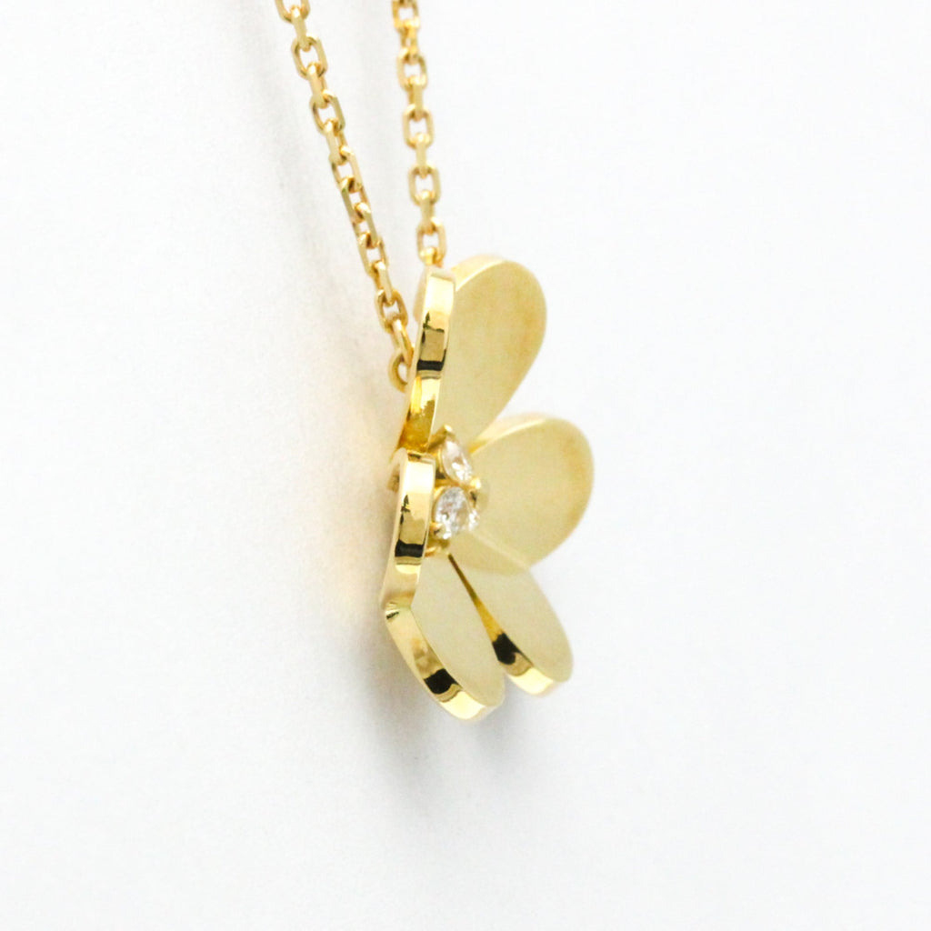 Frivole Pendant Necklace 18K Yellow Gold with Diamond Large