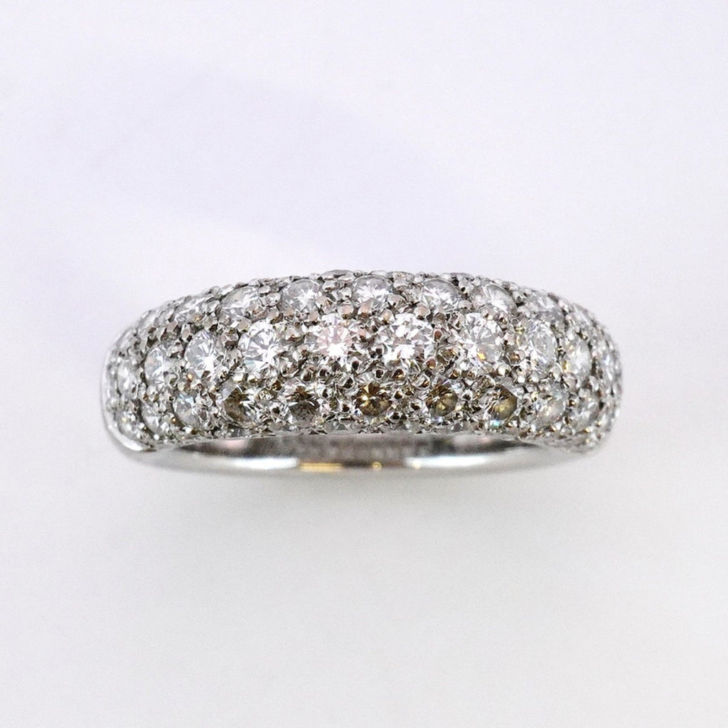 Etincel Half Eternity Pavé Ring 18K White Gold with Diamonds