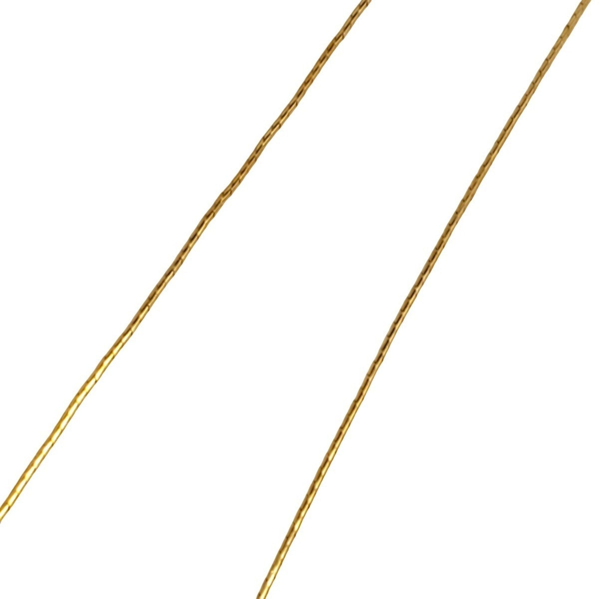Pendant Necklace Gold with Rhinestone