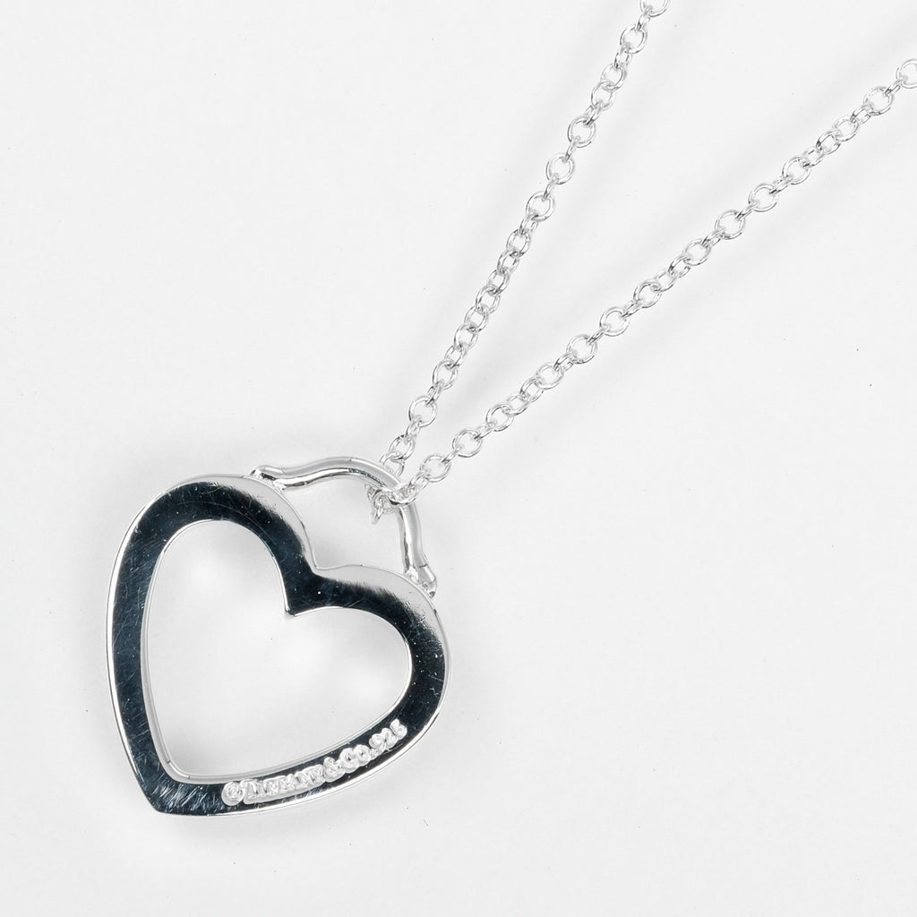 Sentimental Heart Pendant Necklace Sterling Silver