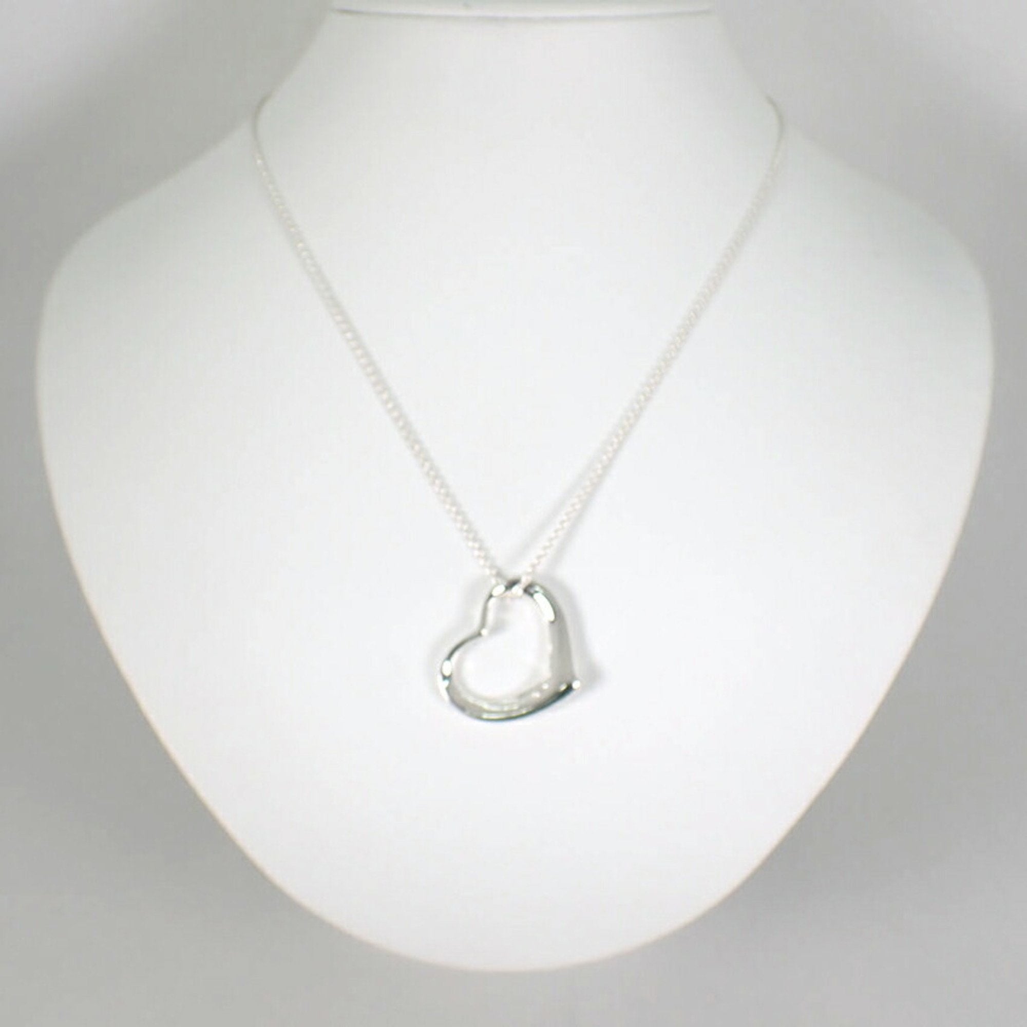 Heart Pendant Necklace Sterling Silver