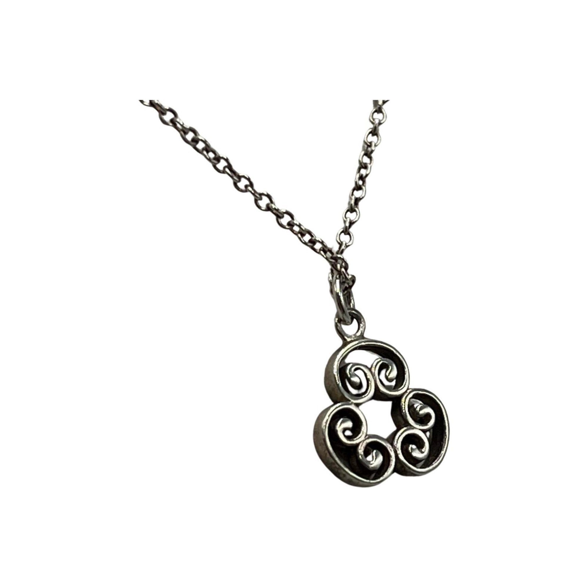 Goldoni Triplo Pendant Necklace Sterling Silver
