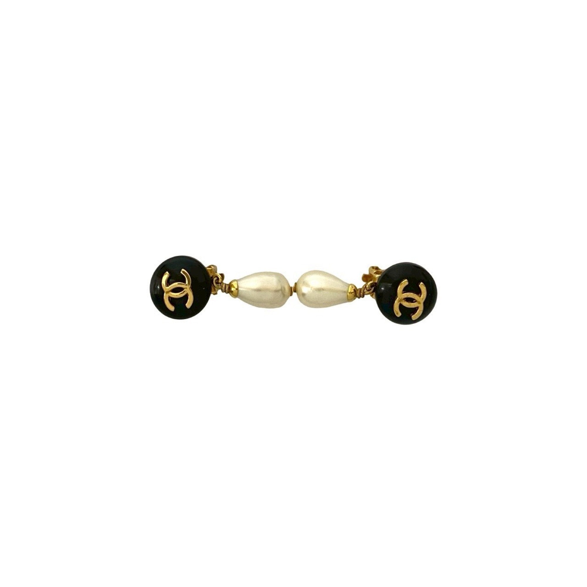 CC Logo Clip-On Earrings Metal