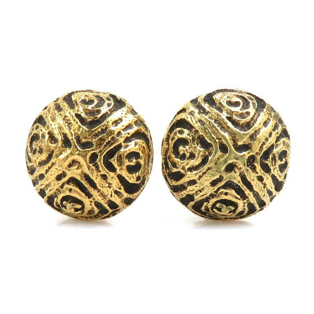 CC Logo Clip-On Earrings Gold-Tone Metal Gold-Tone Metal