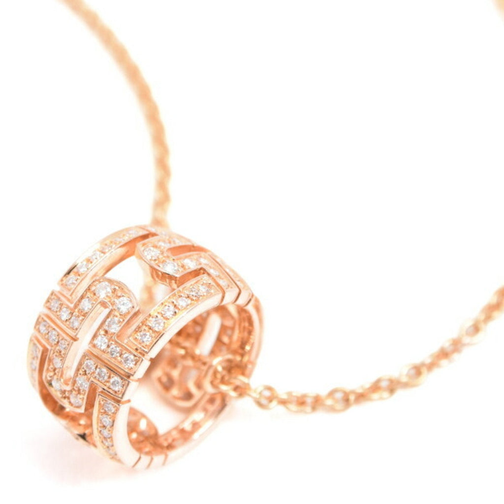 Parentesi Pendant Necklace 18K Rose Gold with Diamond