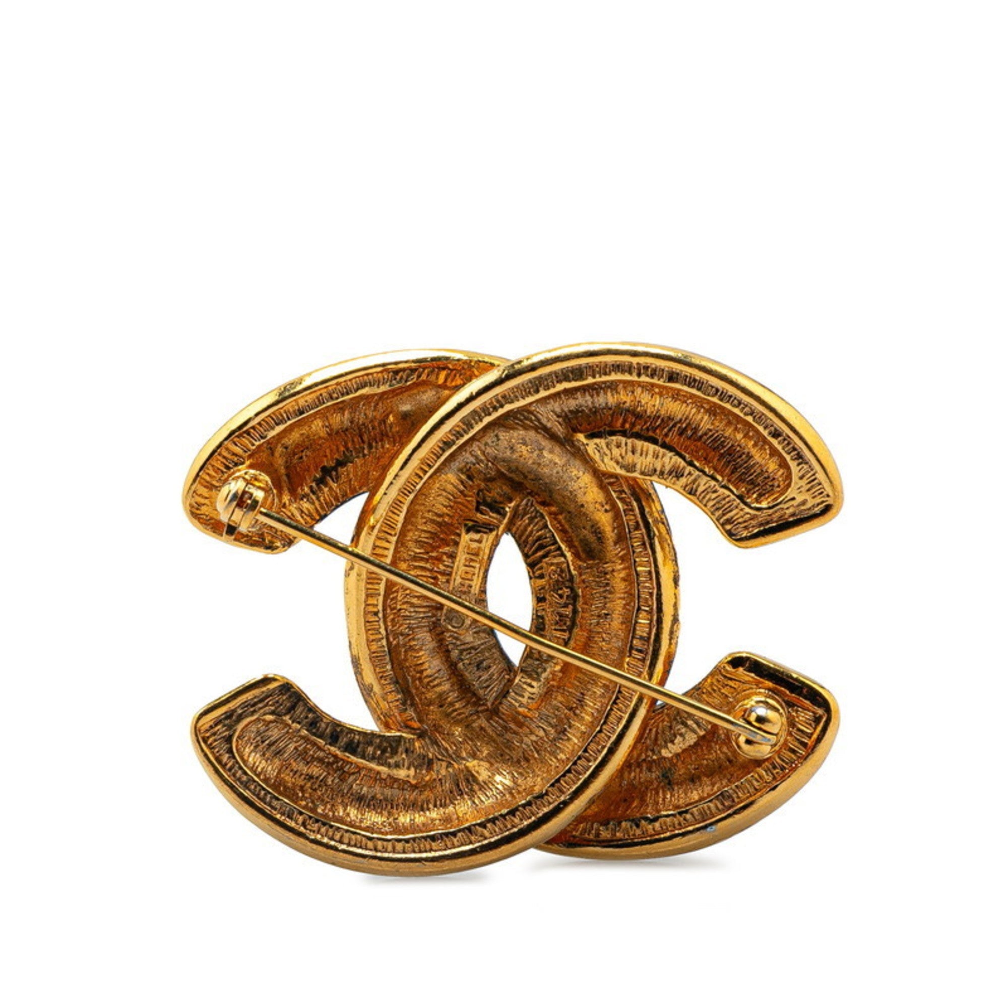 CC Logo Brooch Metal