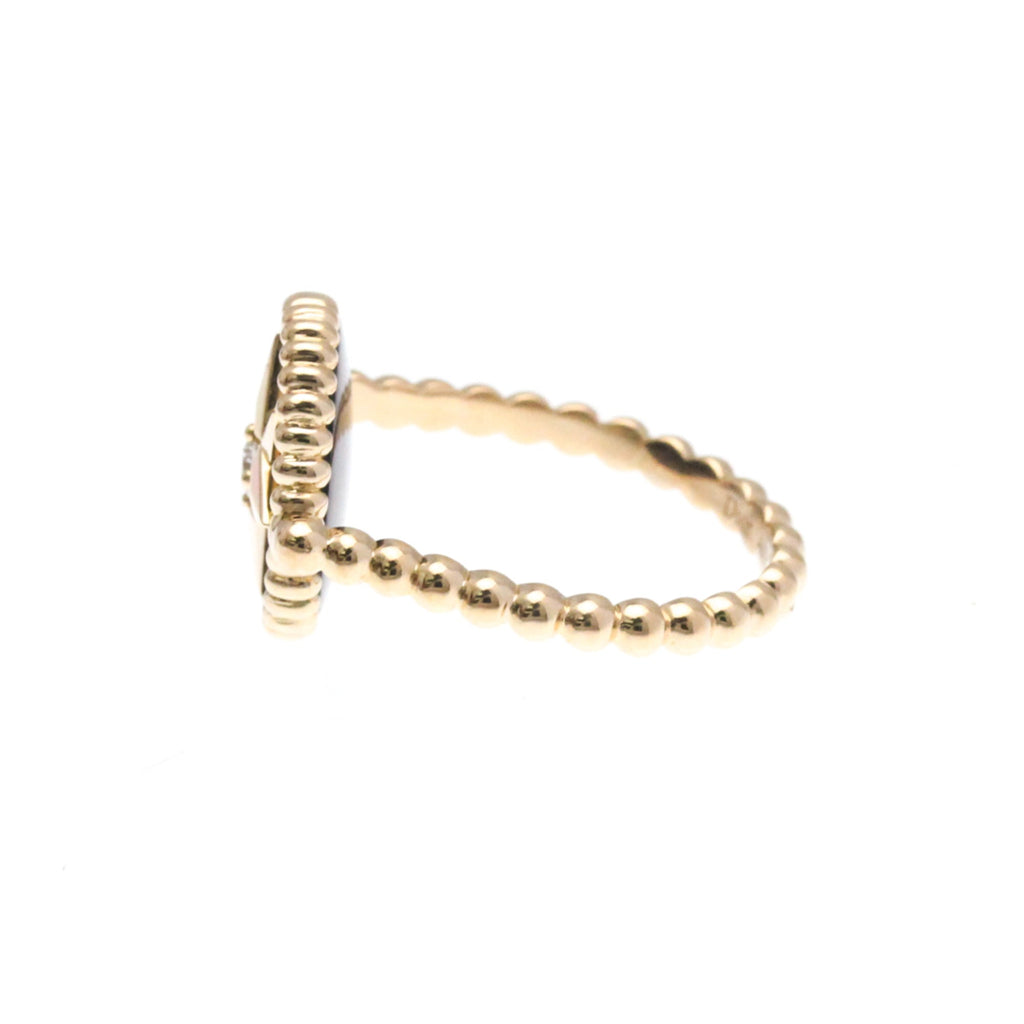 Rose Des Vents Ring 18K Rose Gold with Onyx