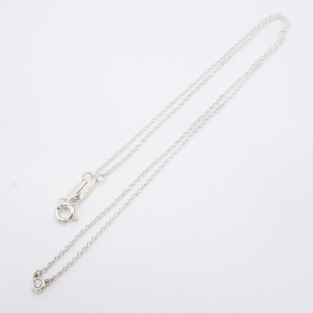 Elsa Peretti Diamonds By The Yard Pendant Necklace Sterling Silver and Diamond