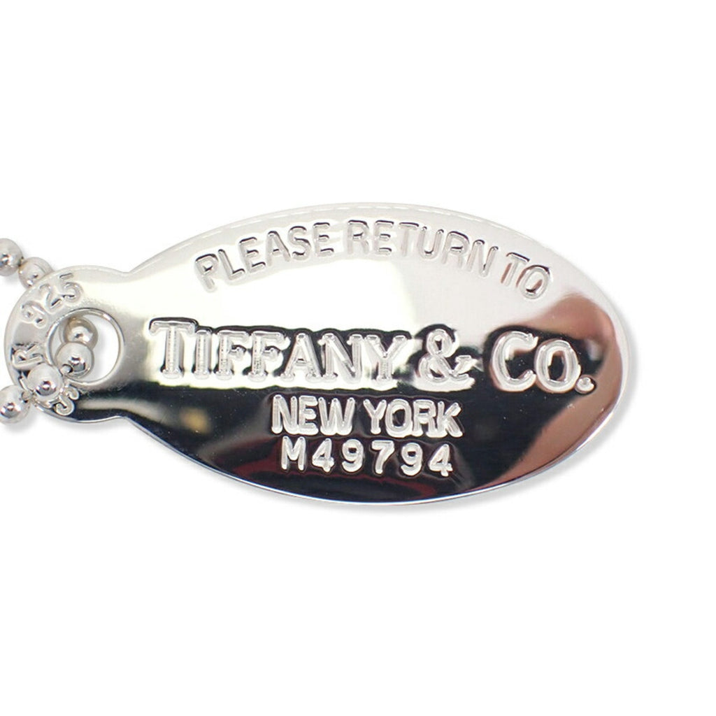 Return To Tiffany Oval Pendant Necklace Sterling Silver