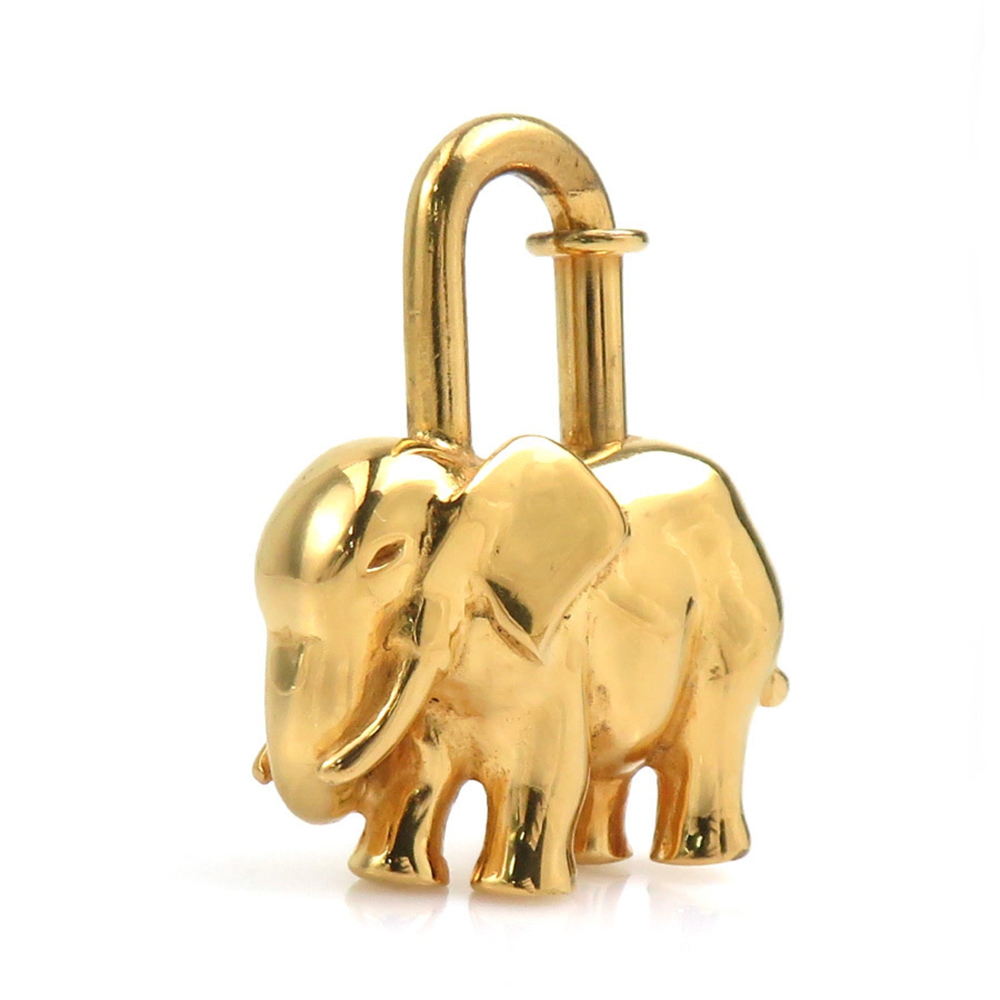Cadena Elephant Charm Metal Gold Handbag Charm