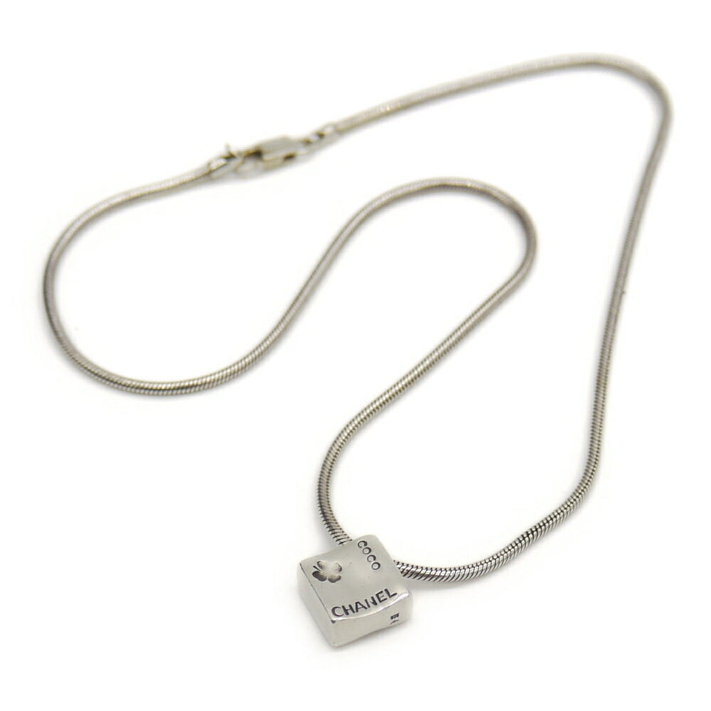 Camellia Pendant Necklace Sterling Silver
