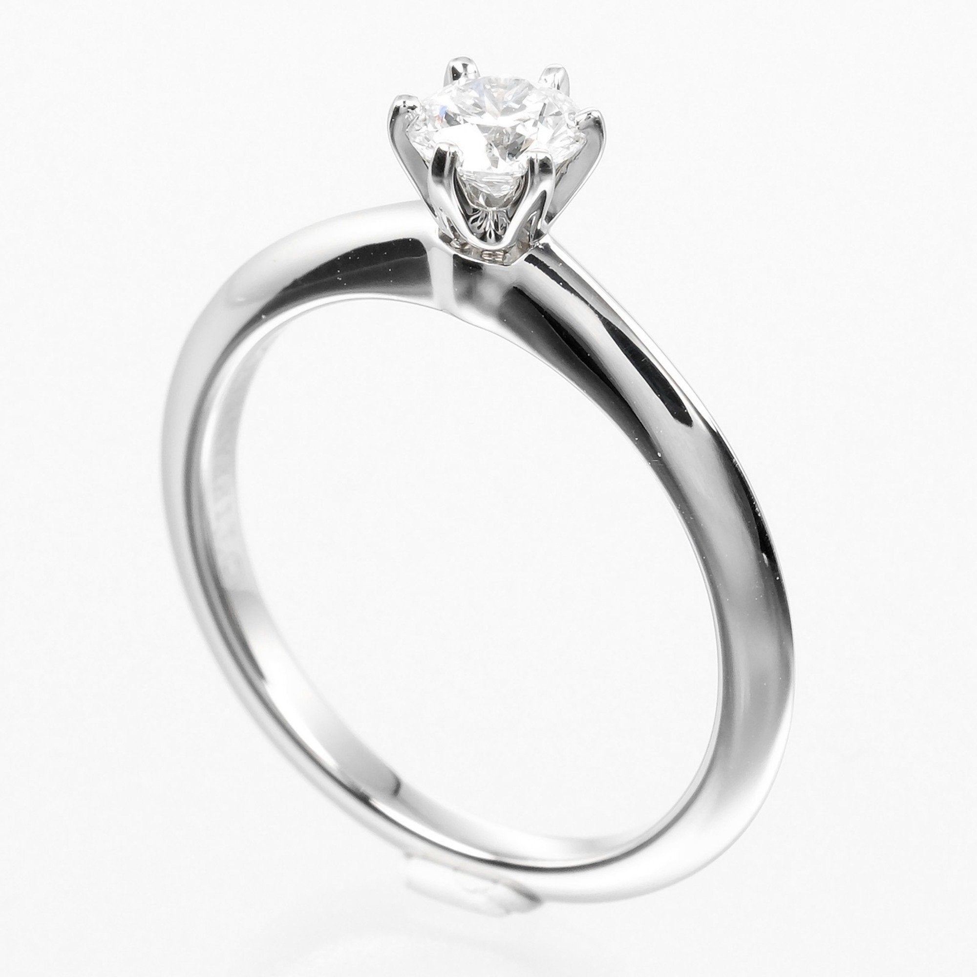 Engagement Ring Platinum with Diamond 0.32ct