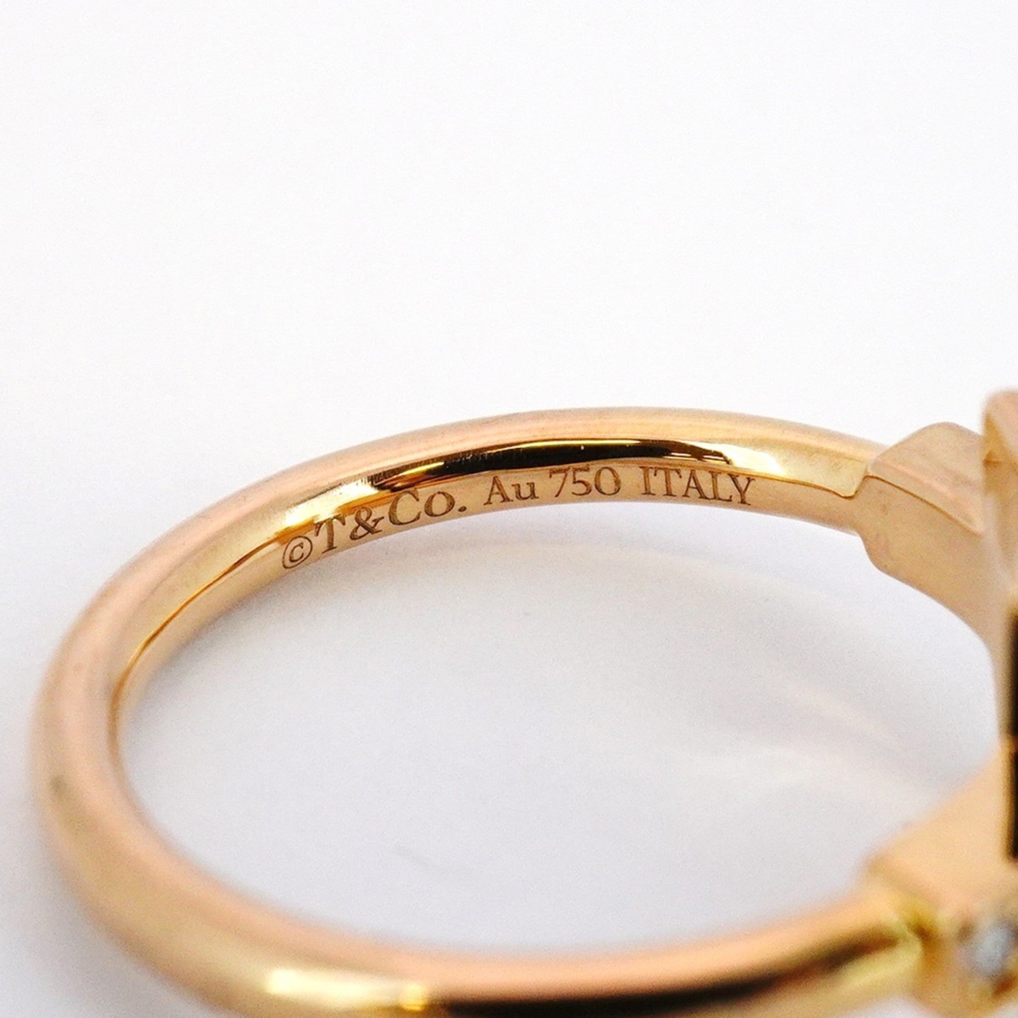 Ring 18K Rose Gold With Diamond and Mother of Pearl