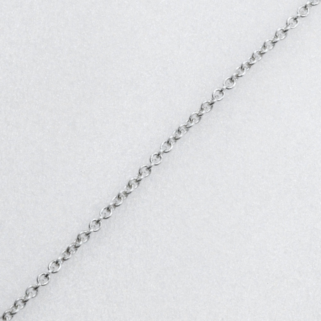 Open Heart Pendant Necklace Sterling Silver 21mm