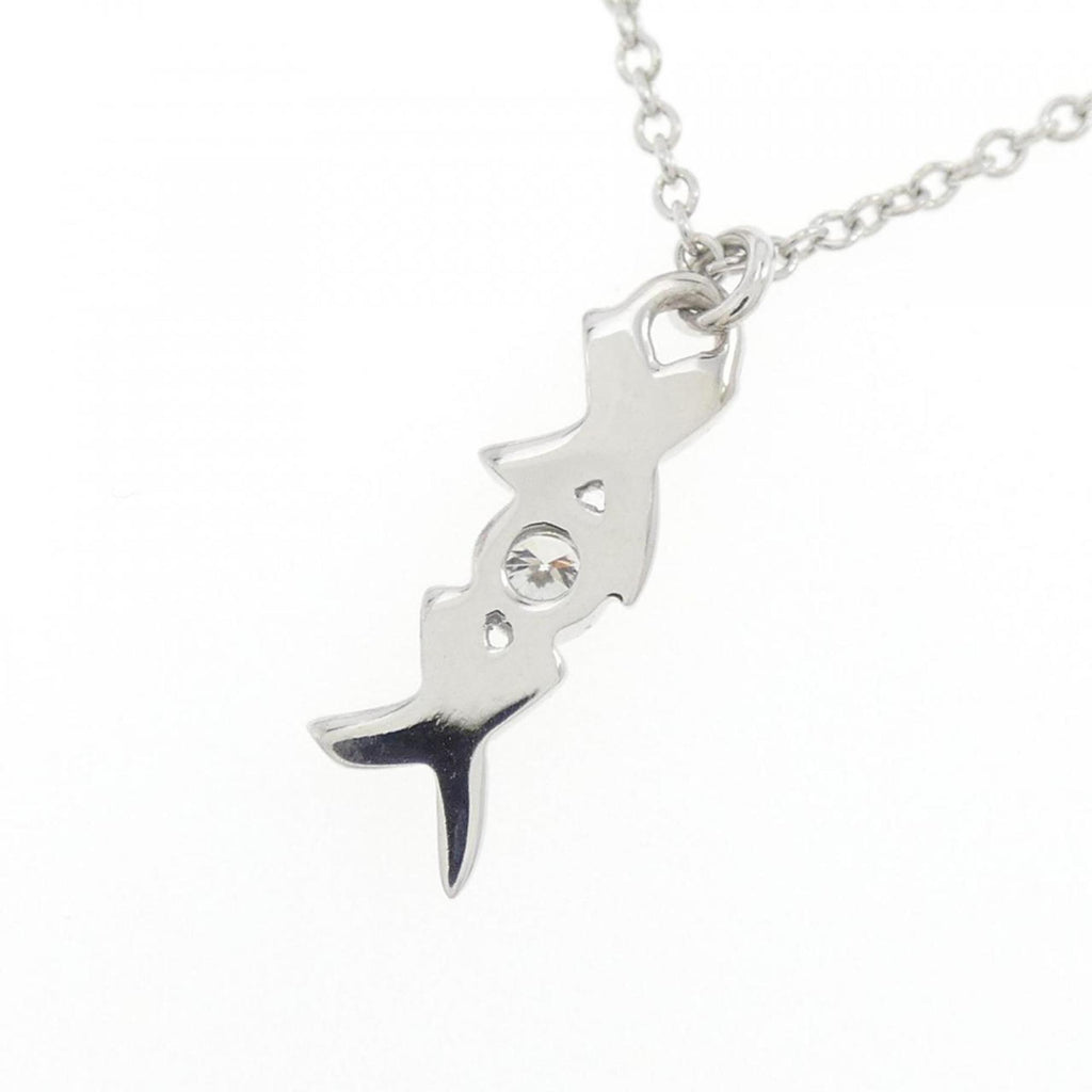 Pendant Necklace 18K White Gold with Diamond