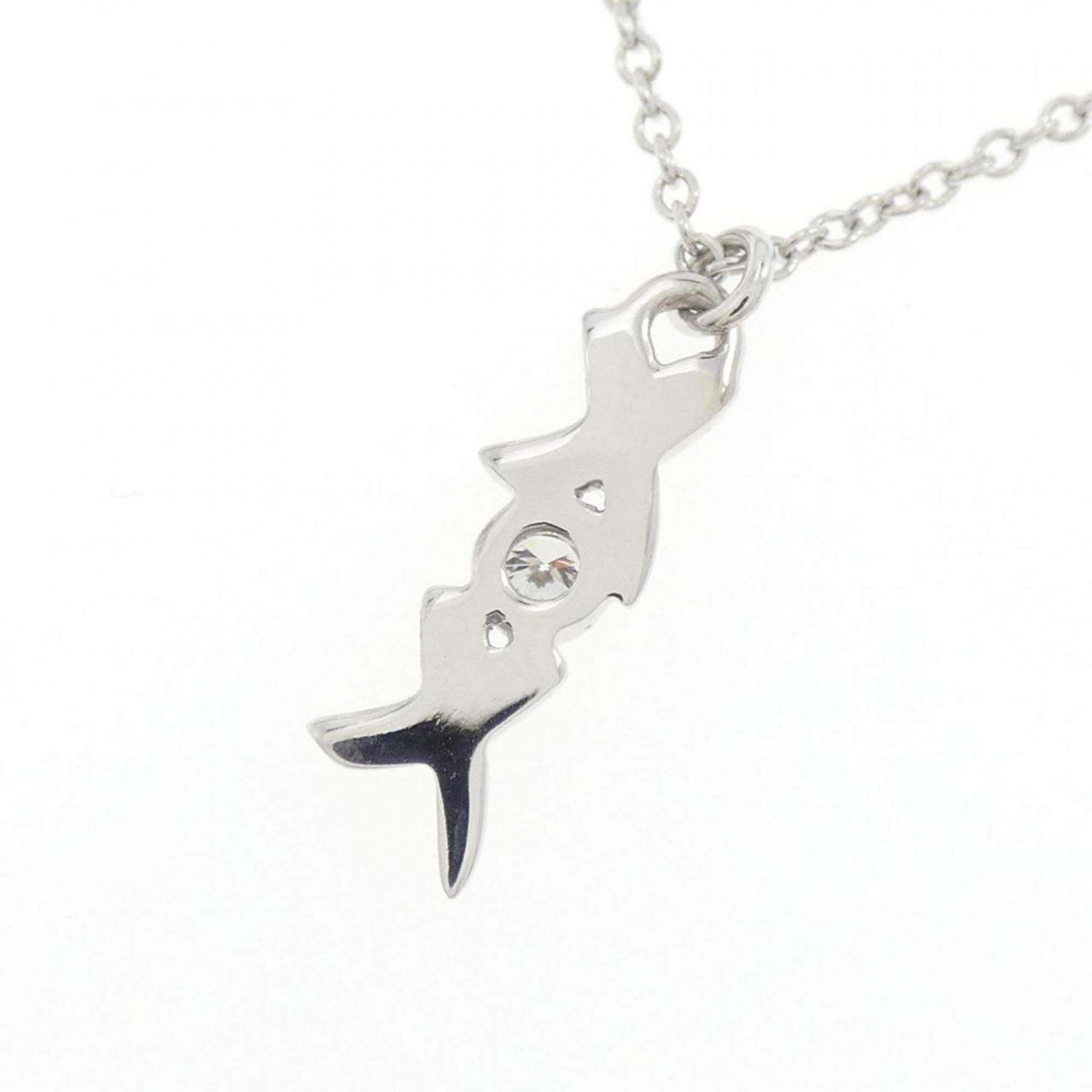 Pendant Necklace 18K White Gold with Diamond