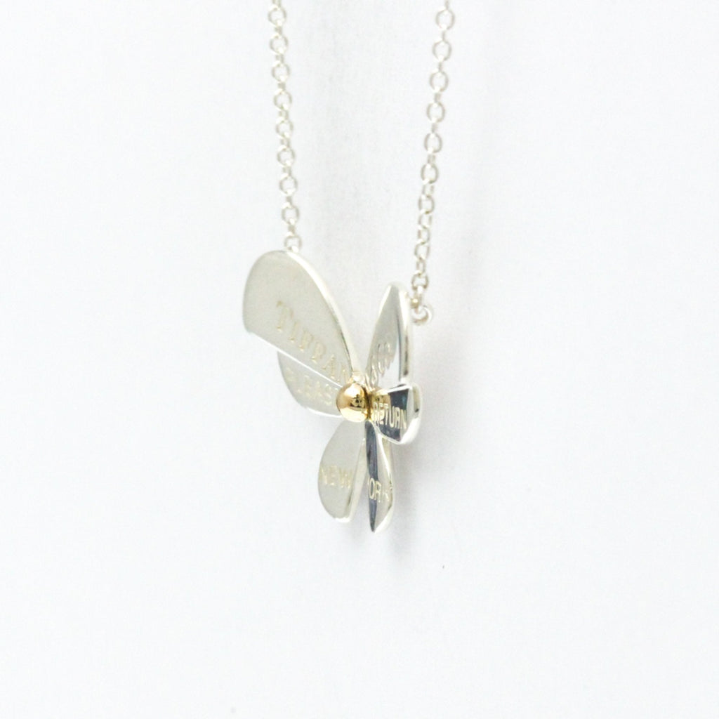 Butterfly Pendant Necklace Sterling Silver