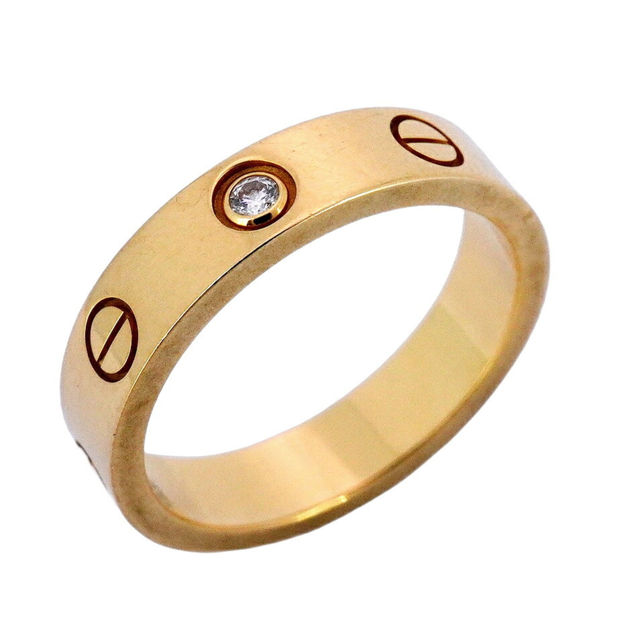 Love Mini Ring 18K Yellow Gold with Diamond