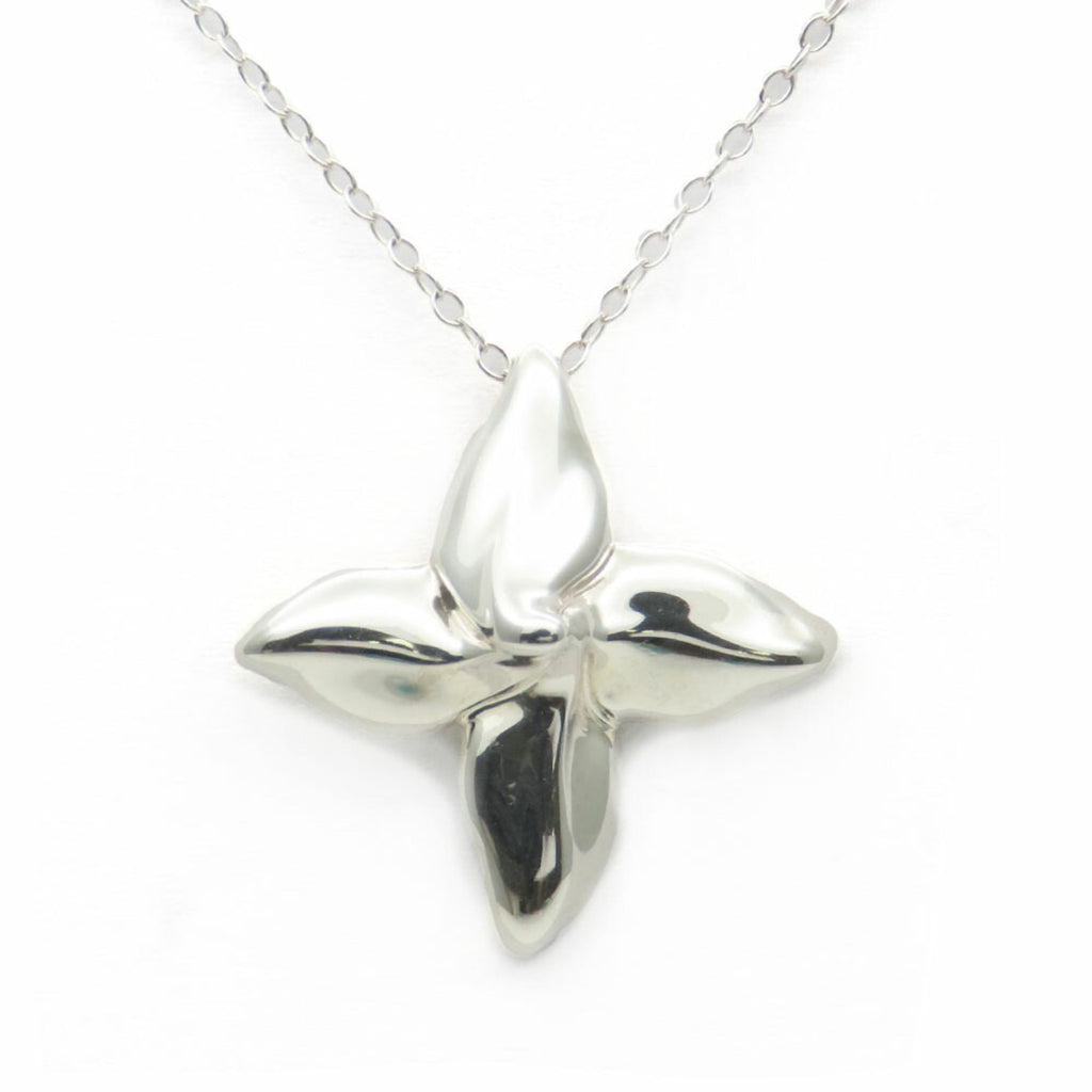 Poinsettia Pendant Necklace Sterling Silver