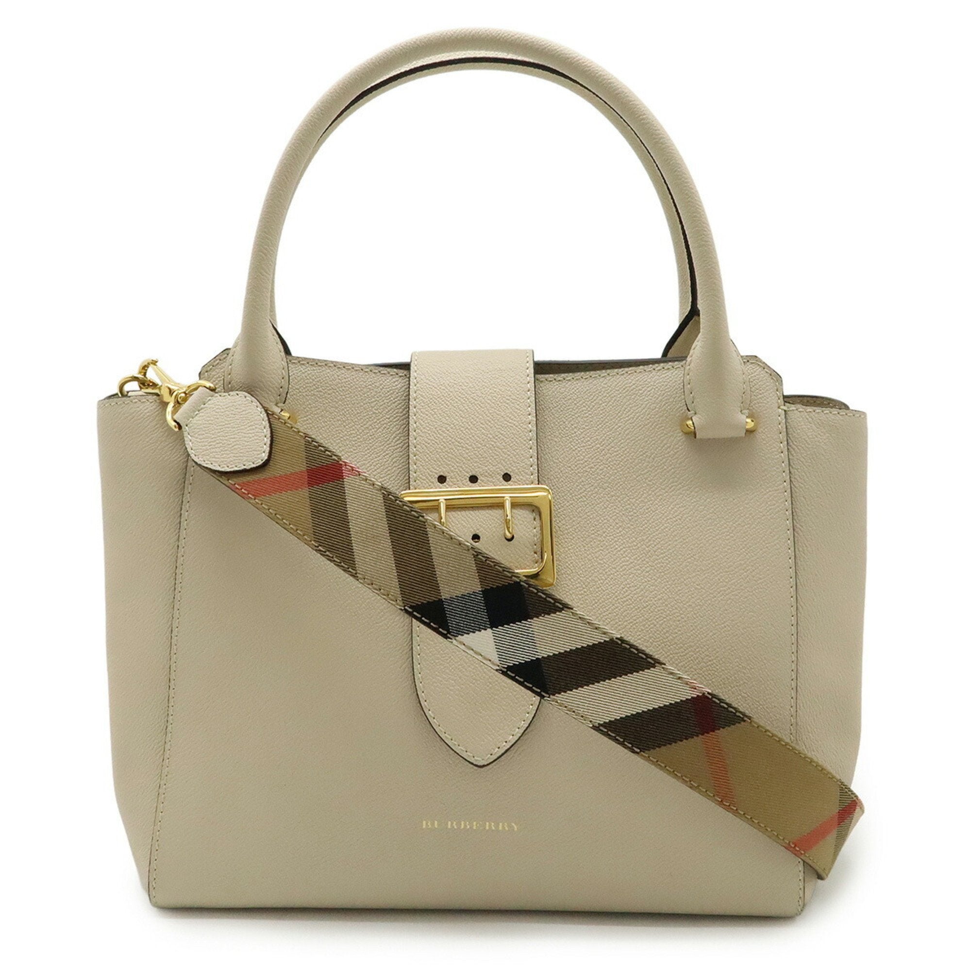 Buckle Tote Leather Medium