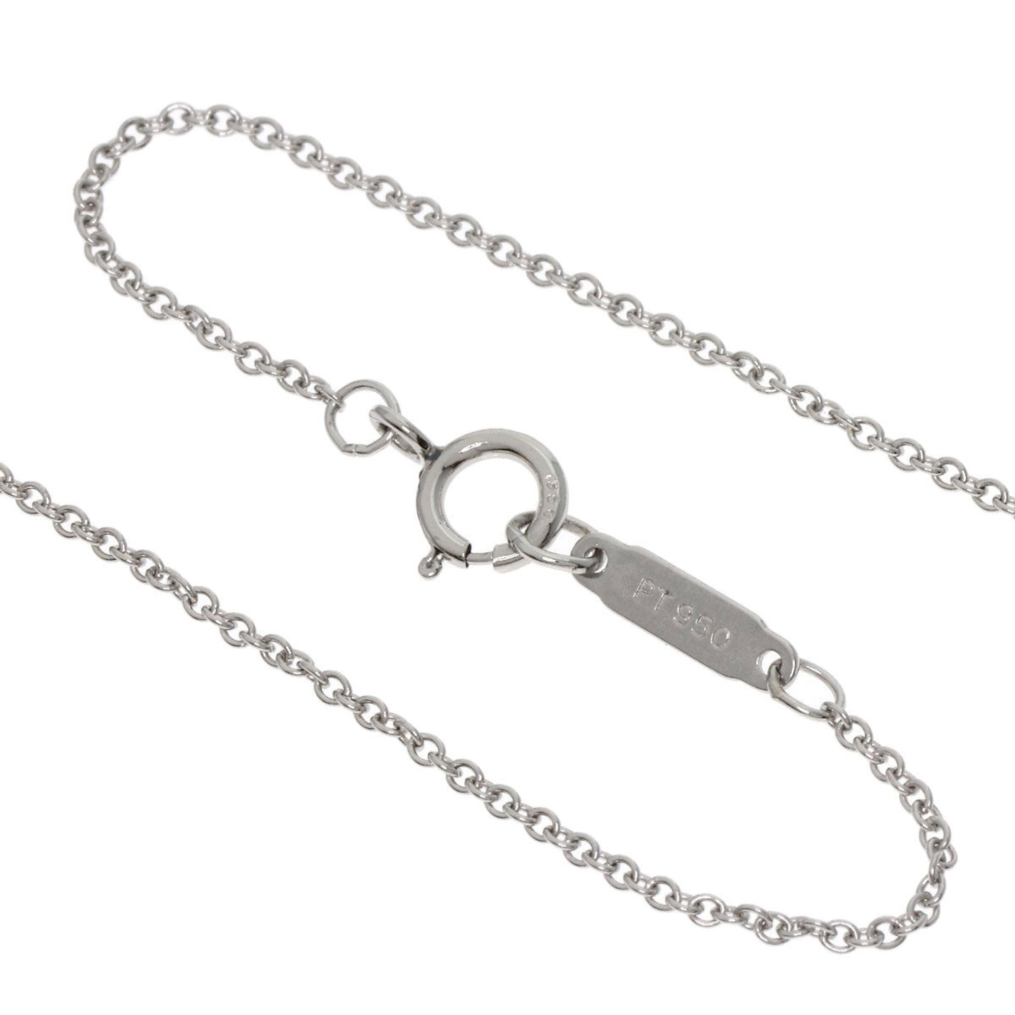 Bezel-Set Pendant Necklace Platinum with Diamond
