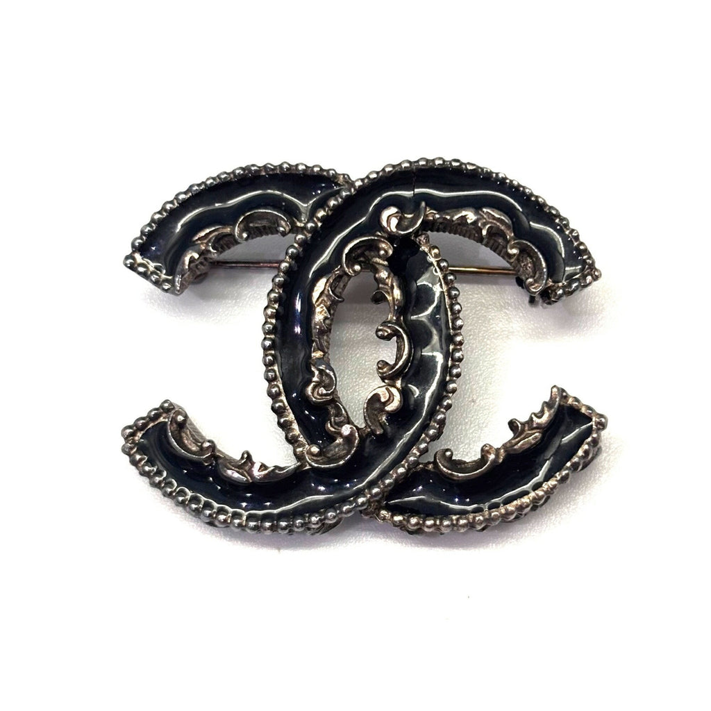 CC Logo Brooch Metal