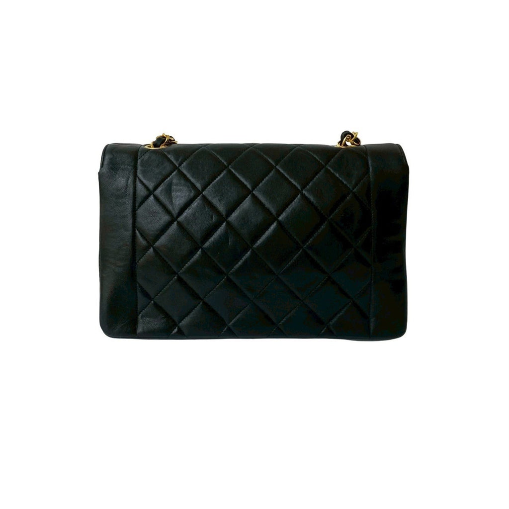 Vintage Diana Flap Bag Quilted Lambskin Medium