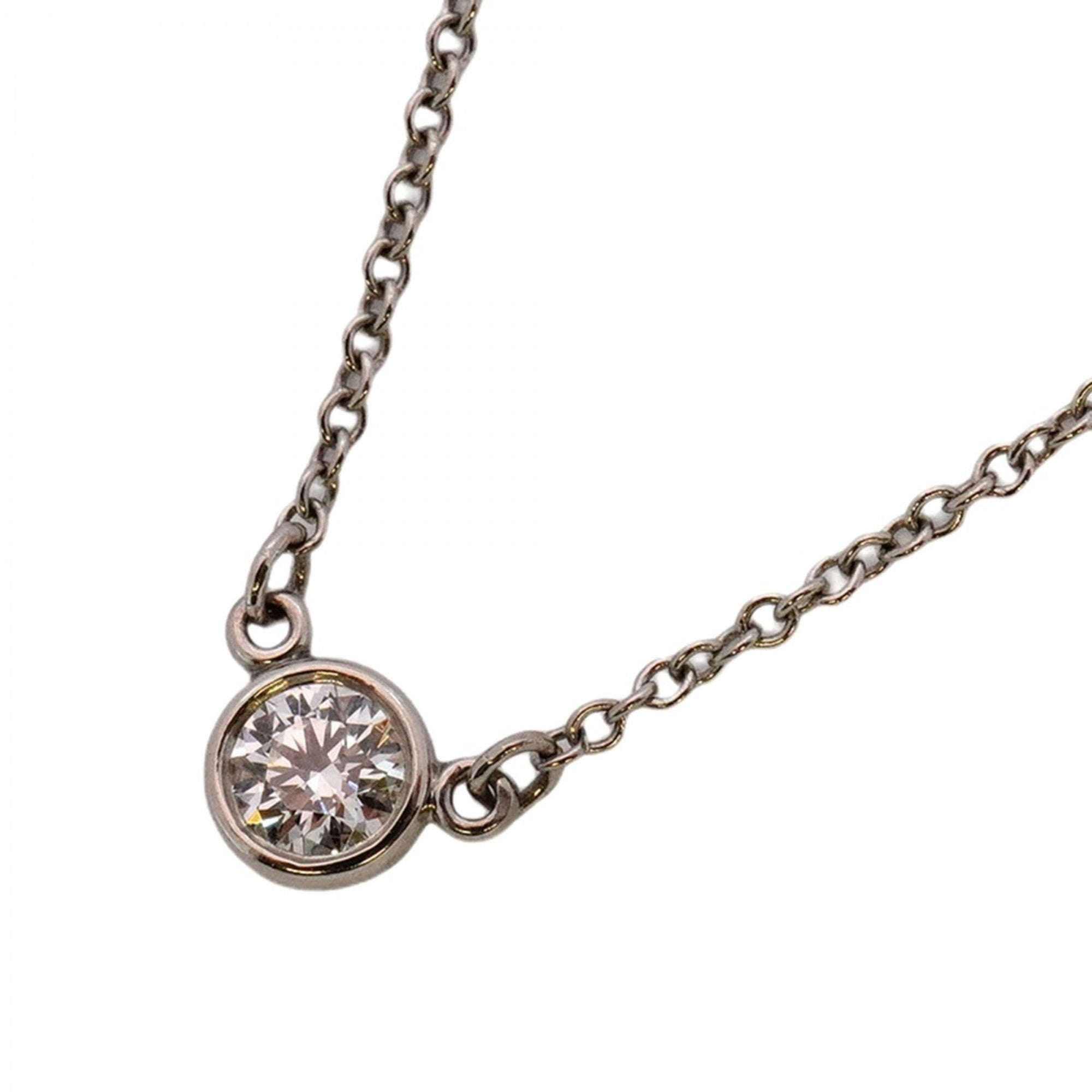 Elsa Peretti Diamonds By The Yard Pendant Necklace Platinum and Diamond