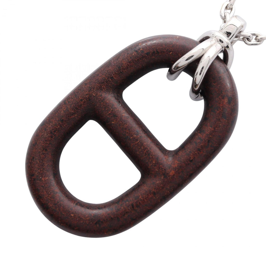 Pendant Necklace Leather and Stainless Steel