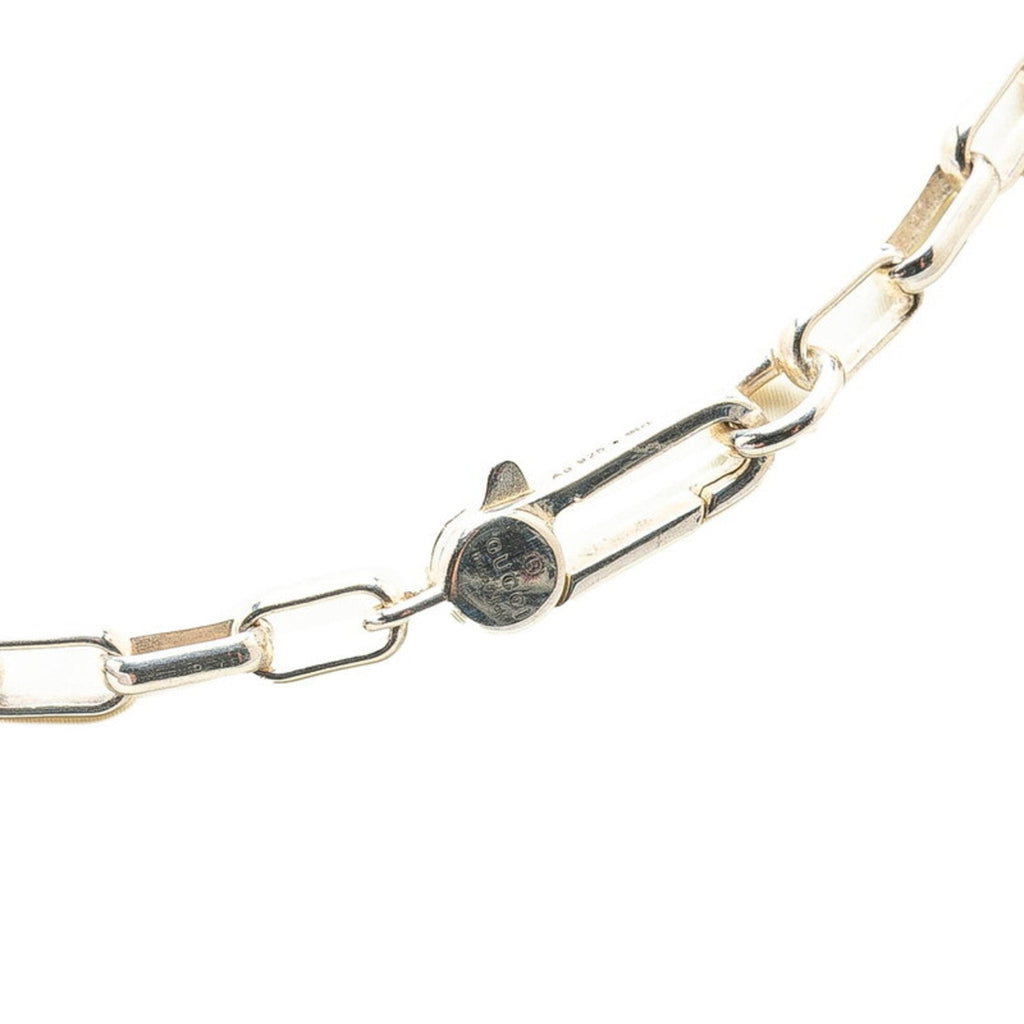 Interlocking G Pendant Necklace Sterling Silver