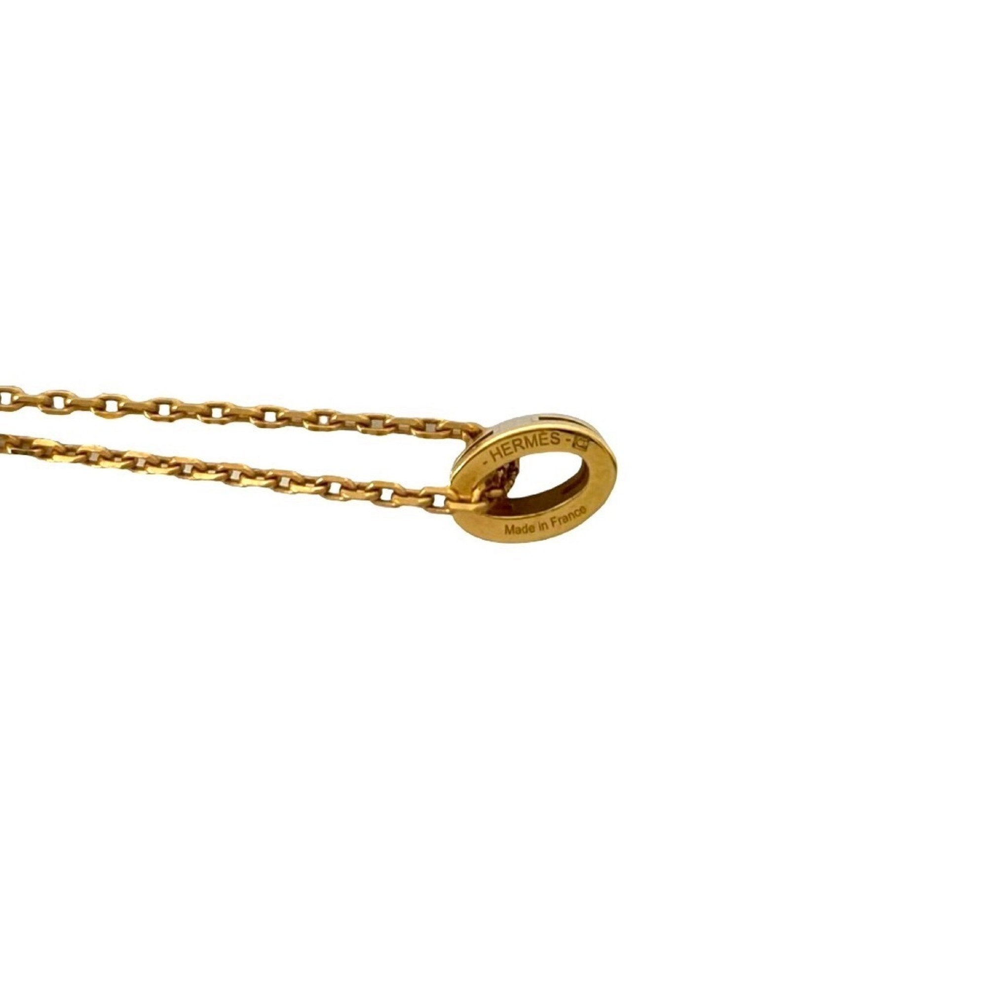 Pop H Pendant Necklace Gold-Tone Metal
