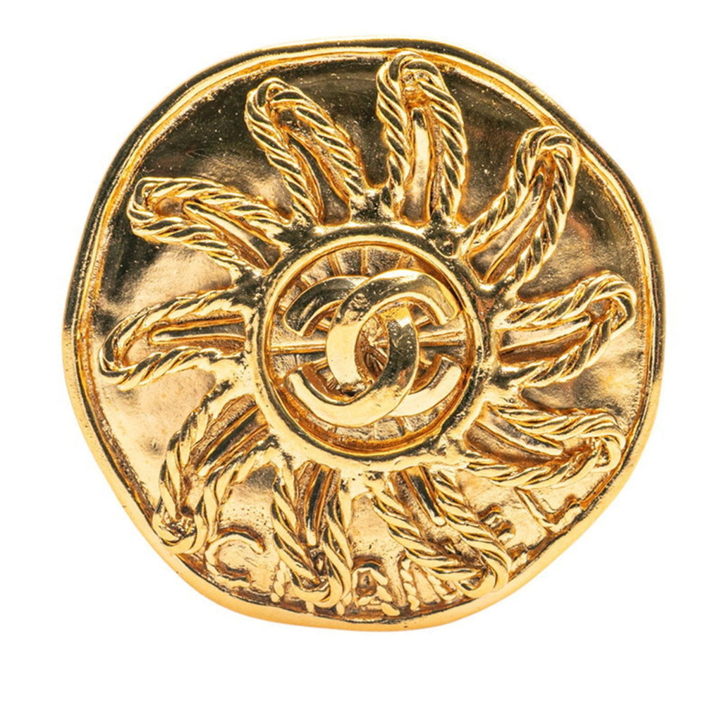CC Logo Brooch Metal