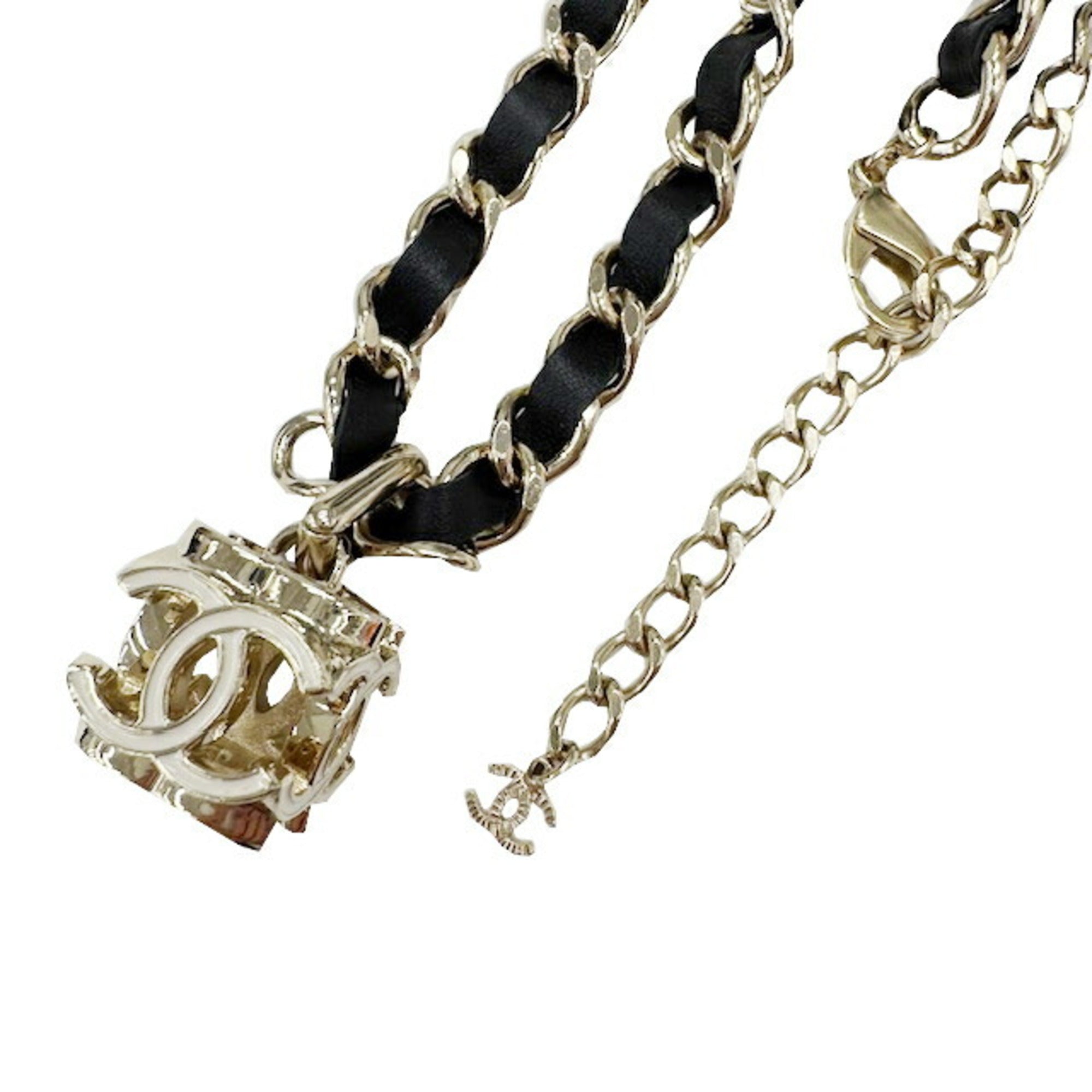 CC Logo Pendant Necklace Metal