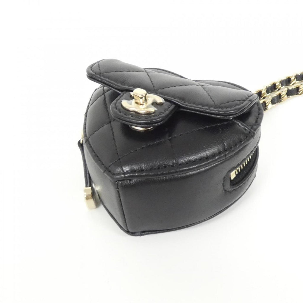 Handbag Charm Leather Black