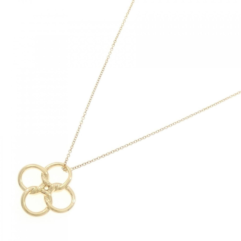 Quadrofolio Pendant Necklace 18K Yellow Gold Small