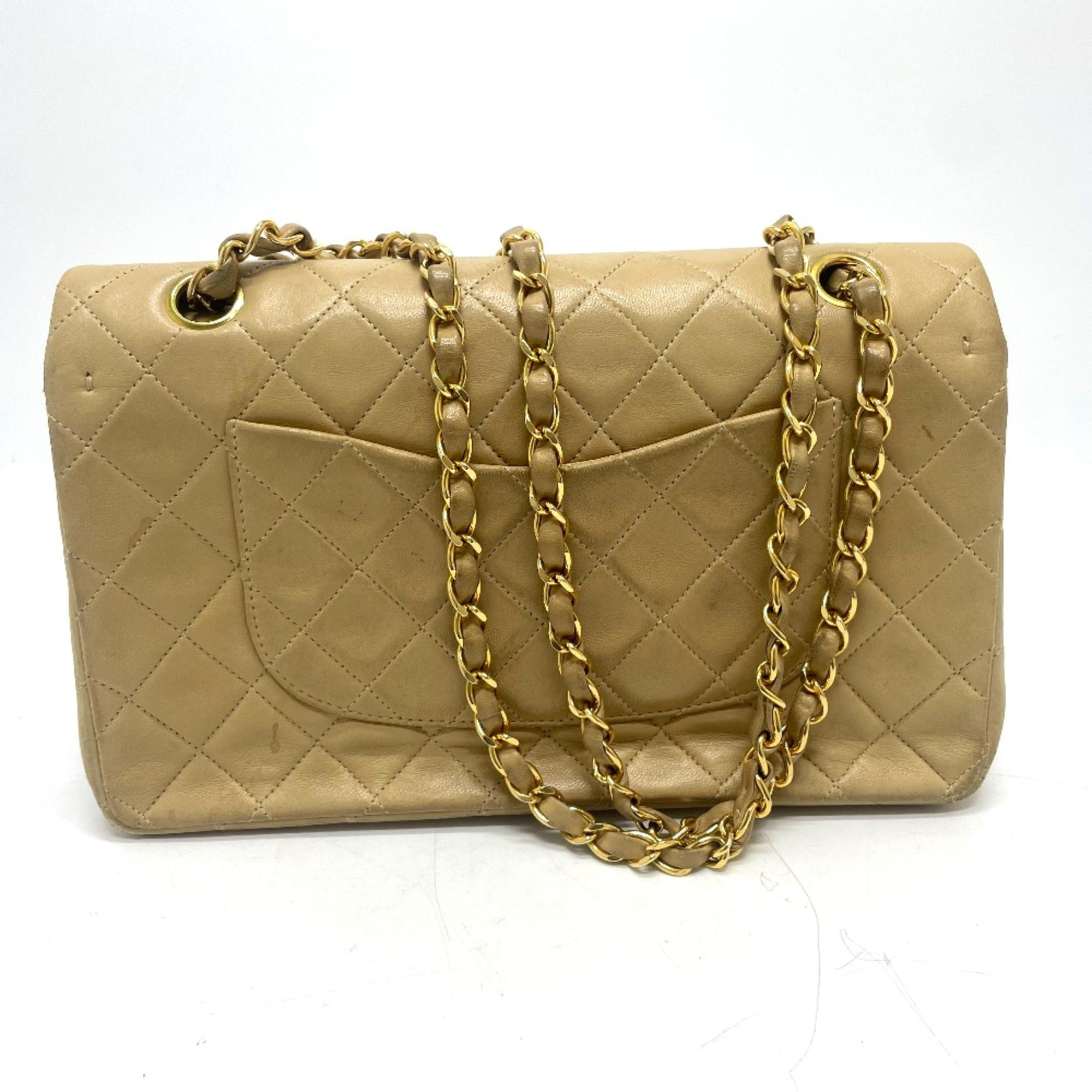 Vintage Classic Double Flap Bag Quilted Lambskin Medium
