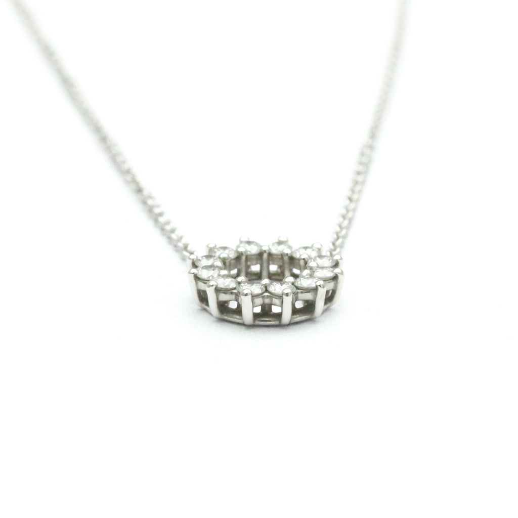 Pendant Necklace Platinum Mini with Diamond