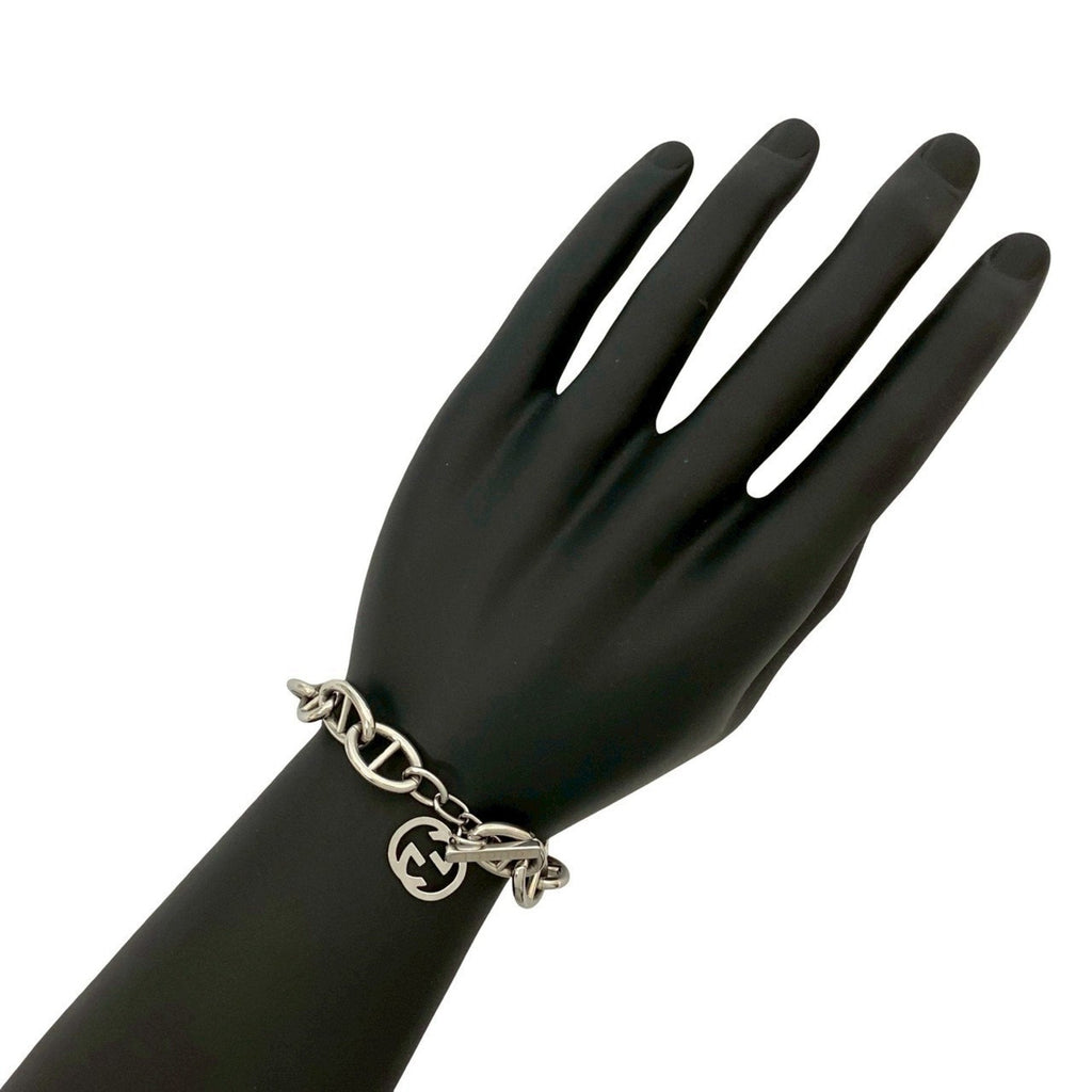 Anchor Chain Bracelet Metal Silver