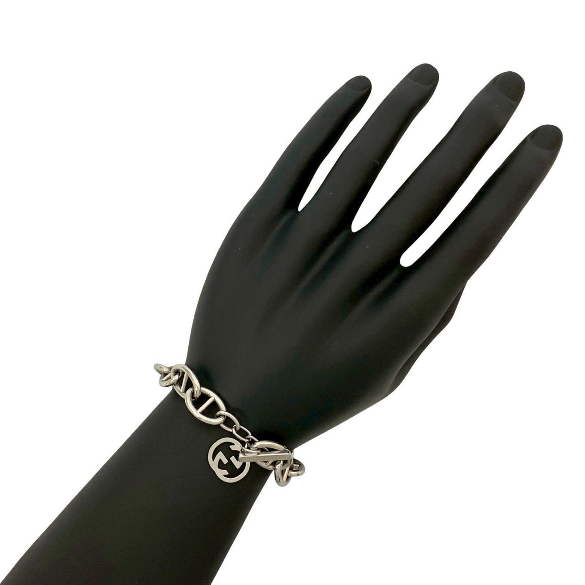 Anchor Chain Bracelet Metal Silver
