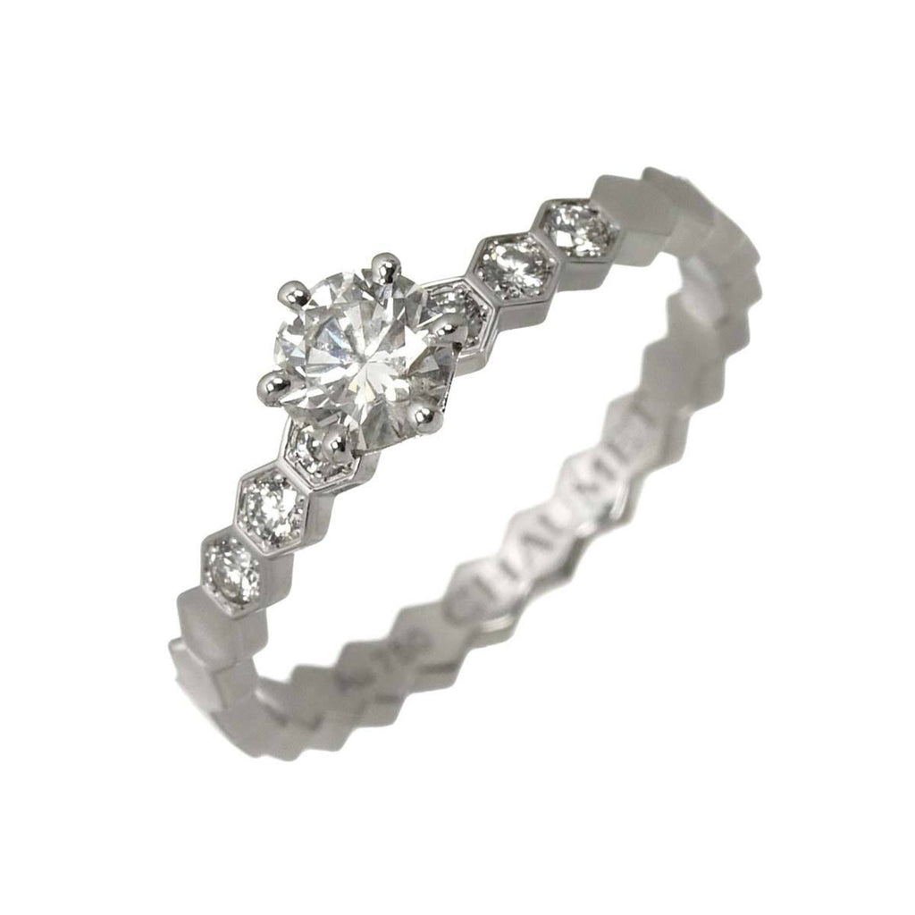 Band Ring 18K White Gold with Diamond