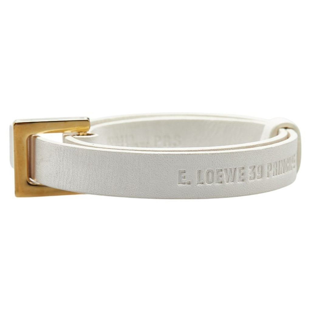Bracelet White Leather