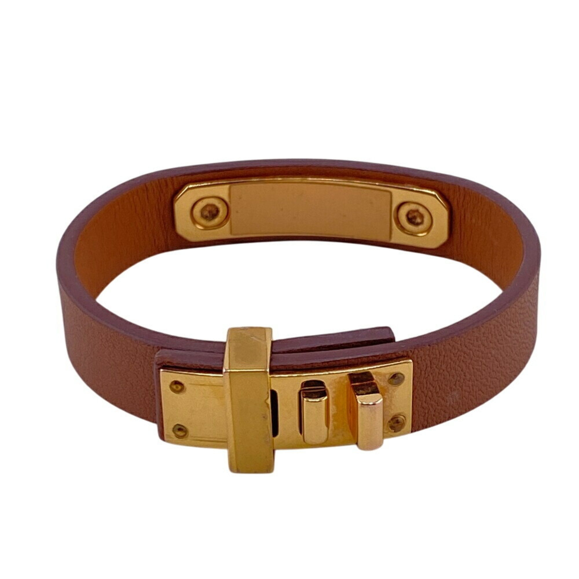 Asdukur Bracelet Leather Brown and Gold