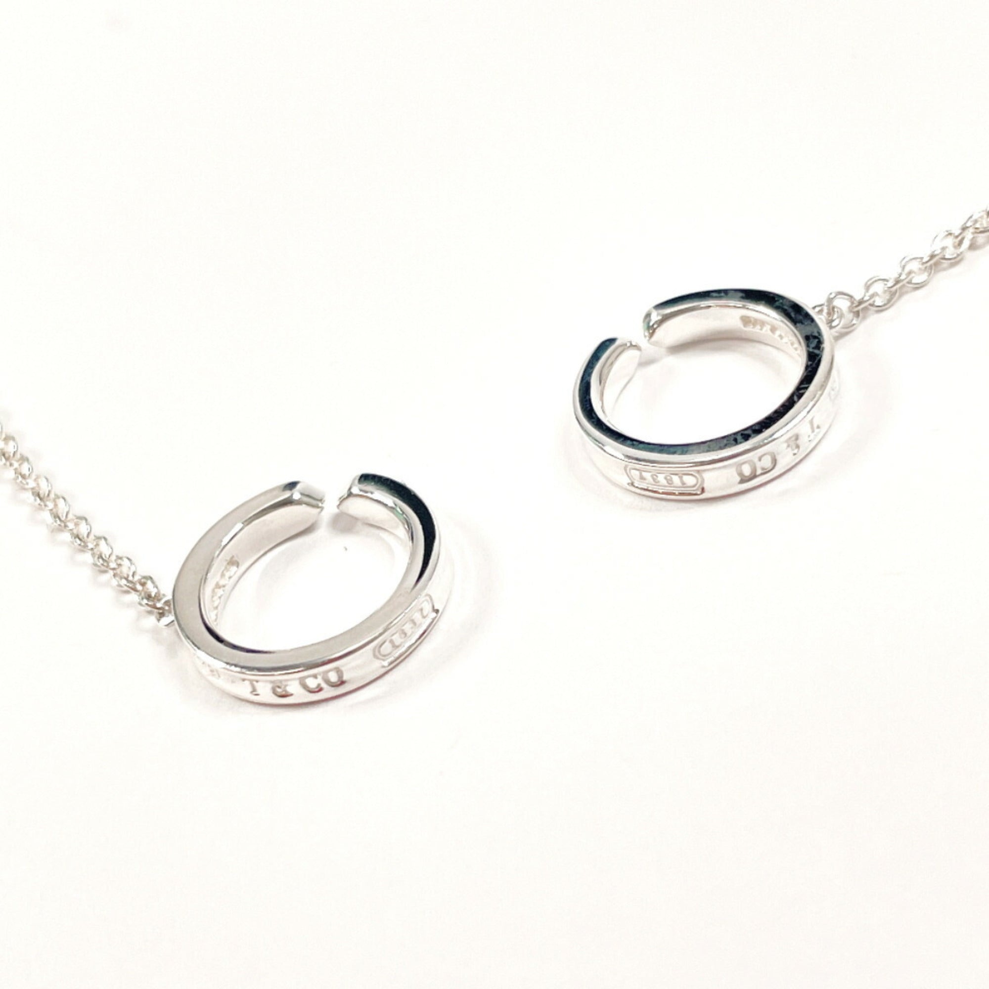 1837 Interlocking Multi Circle Pendant Necklace Sterling Silver