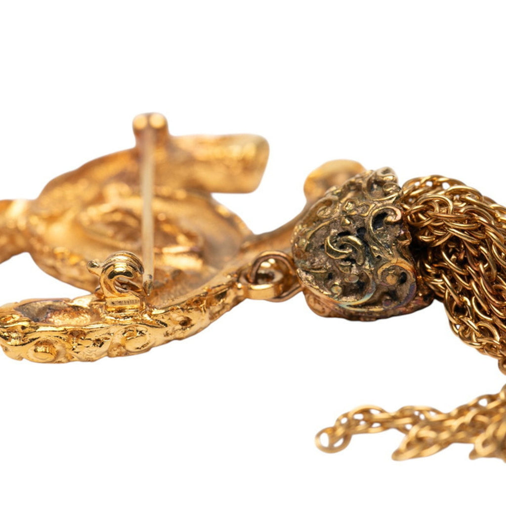 CC Logo Brooch Metal
