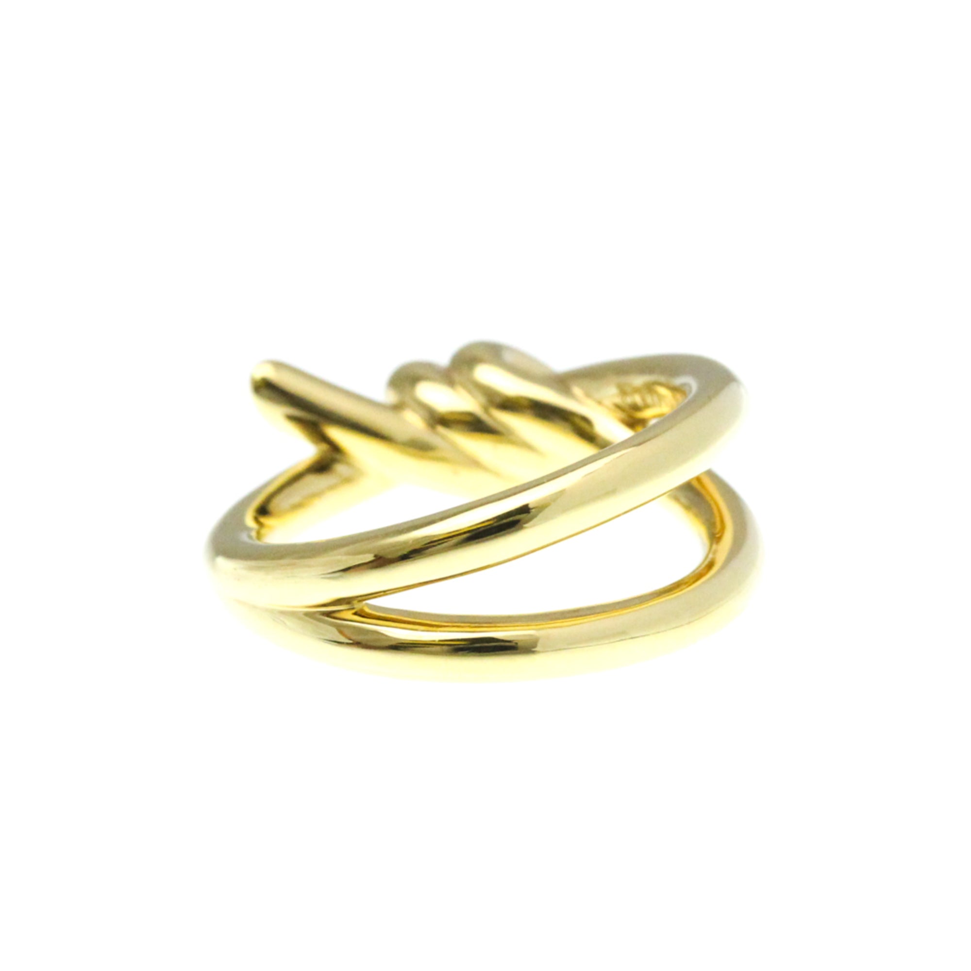 Knot Double Row Ring 18K Yellow Gold